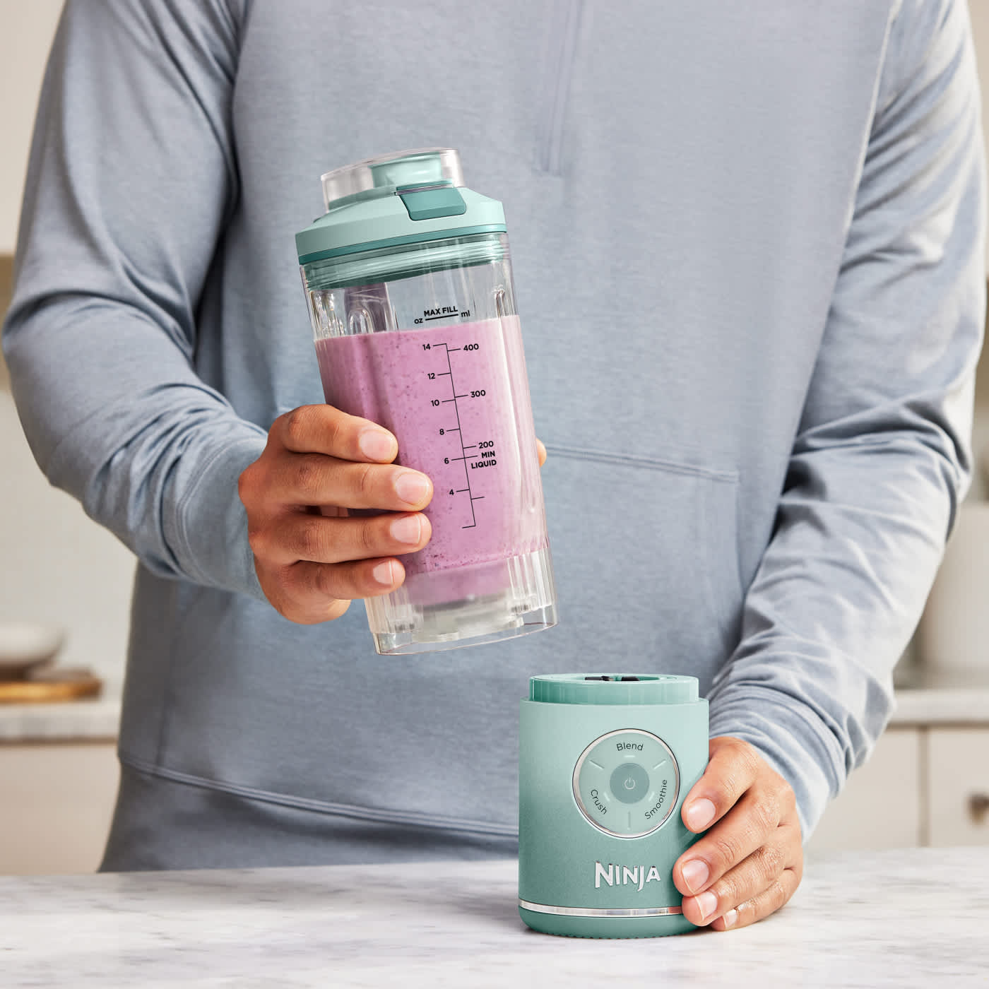 Ninja Blast Max Portable Blender - Dusty Pink BC251UKPK - Portable